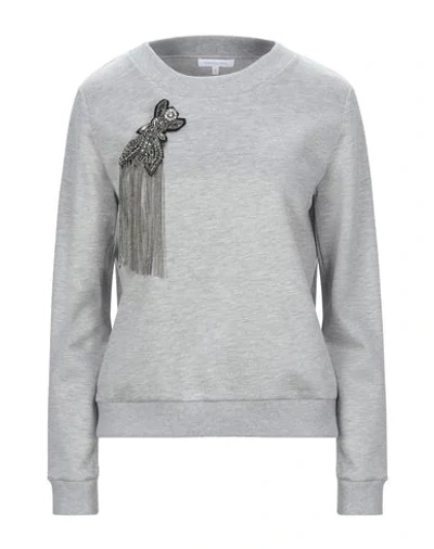 Shop Patrizia Pepe Sweatshirts In Grey