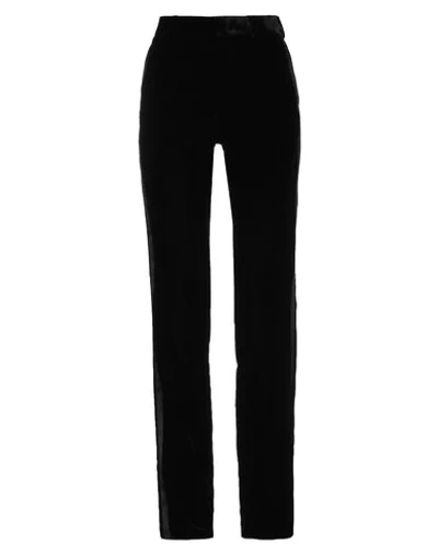Shop Saint Laurent Woman Pants Black Size 8 Viscose, Cupro, Polyester