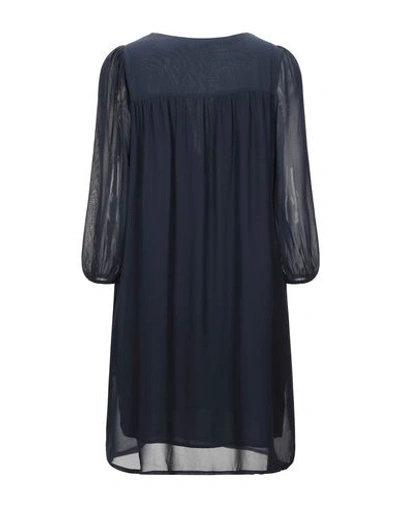 Shop Daniele Fiesoli Short Dresses In Dark Blue