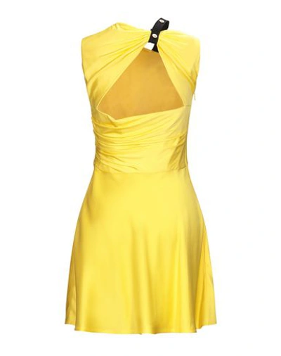 Shop Versace Short Dresses In Yellow
