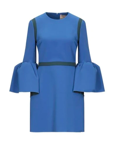 Shop Roksanda Short Dresses In Bright Blue