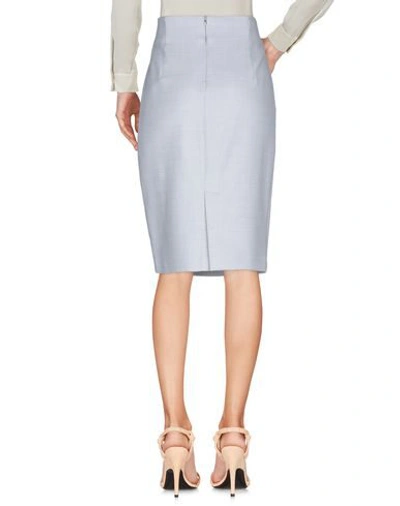 Shop Anneclaire Knee Length Skirt In Light Grey