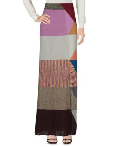 Shop Missoni Long Skirts In Grey