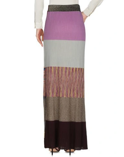 Shop Missoni Long Skirts In Grey