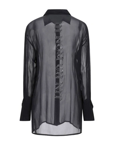 Shop Ih Nom Uh Nit Silk Shirts & Blouses In Black