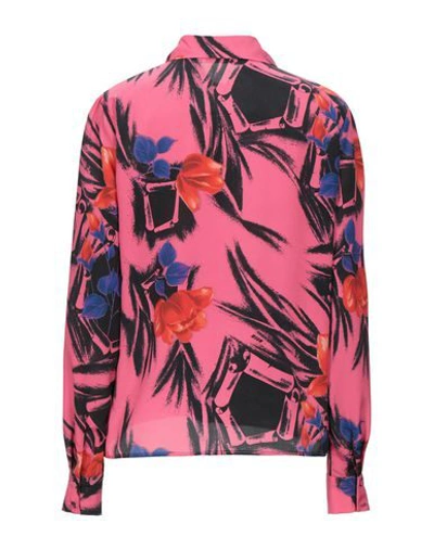 Shop Msgm Woman Shirt Fuchsia Size 6 Polyester In Pink