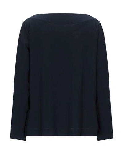 Shop Ottod'ame Blouses In Dark Blue
