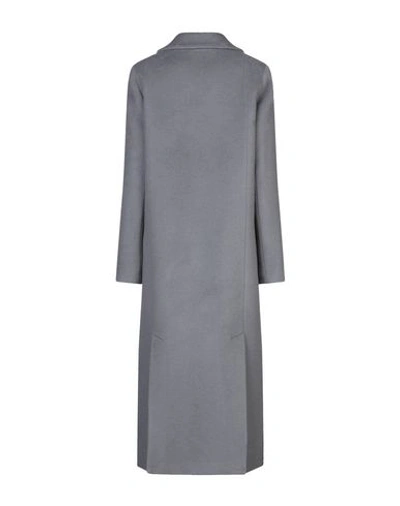 Shop Be Blumarine Coats In Grey