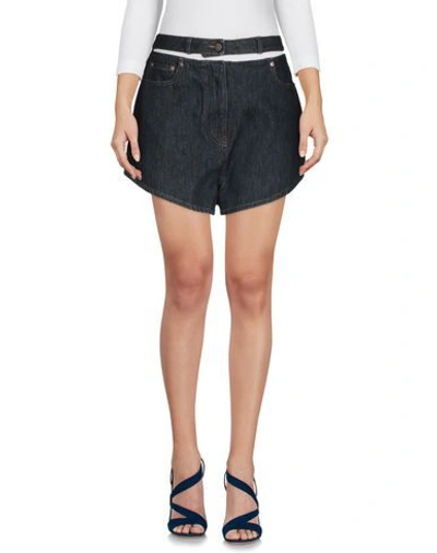 Valentino Denim Shorts In Blue