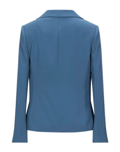 Shop Be Blumarine Suit Jackets In Pastel Blue