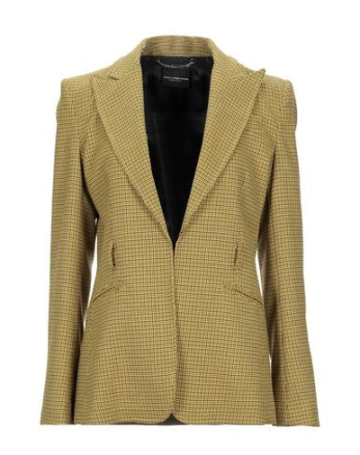 Shop Atos Lombardini Suit Jackets In Yellow