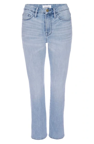 Shop Frame Le Crop High Waist Mini Boot Jeans In Carnation