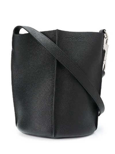 Shop Acne Studios Market Bucket Bag In Black