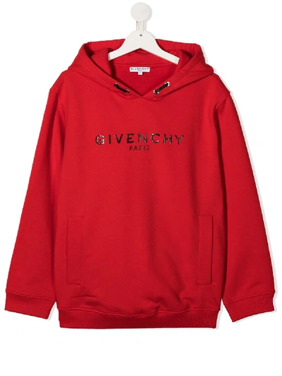 TEEN EMBOSSED LOGO HOODIE