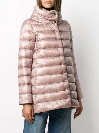 Shop Herno Amelia Padded Coat In Pink