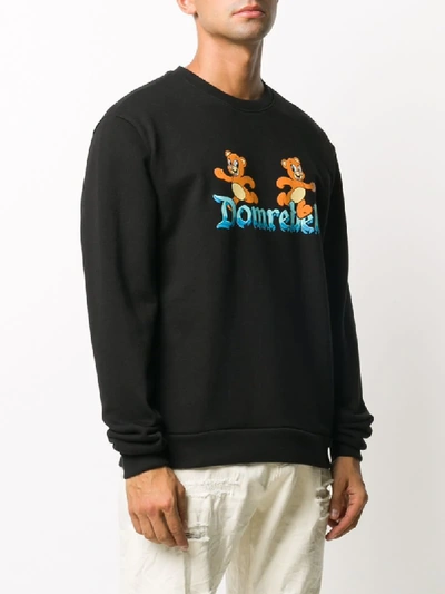 Shop Domrebel Graphic Print Sweatshirt In Black
