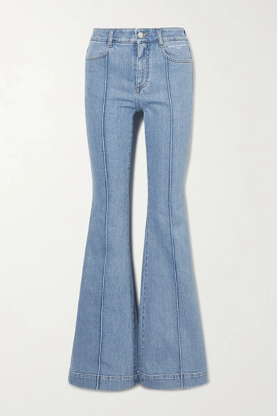 Shop Stella Mccartney + Net Sustain The '70s High-rise Flared Jeans In Blue