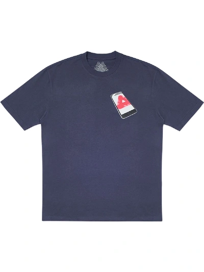 Shop Palace Tri-phone Graphic-print T-shirt In Blue