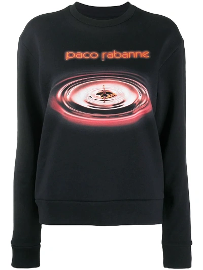 Shop Paco Rabanne Water Drop Sweatshirt In Black
