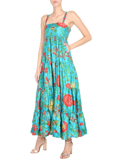 Shop La Doublej Silk Dress In Blu