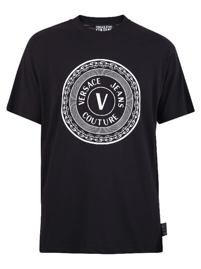 Shop Versace Jeans Couture Printed T-shirt In Black