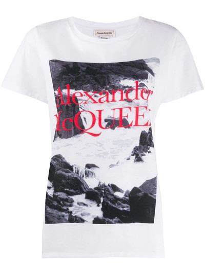 Shop Alexander Mcqueen Photograph Print T-shirt In White