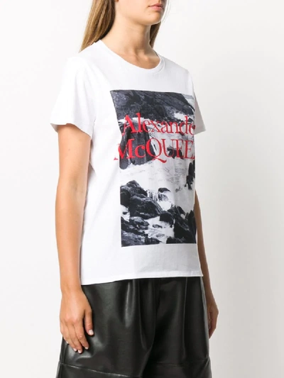 Shop Alexander Mcqueen Photograph Print T-shirt In White