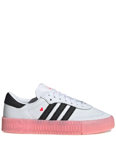 Shop Adidas Originals Sambarose Sneakers In White