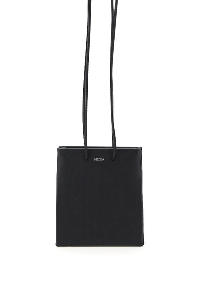 Shop Medea Short Prima Bag With Long Strap In Black (black)