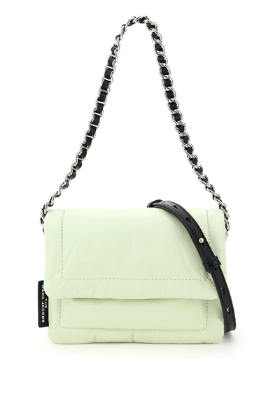 Shop Marc Jacobs The Pillow Mini Shoulder Bag In Pistachio (green)