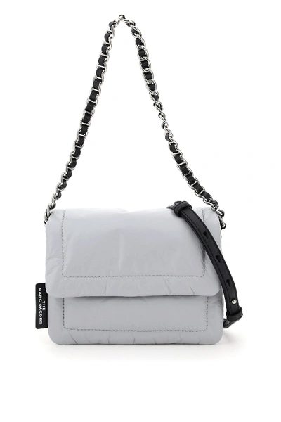 Shop Marc Jacobs The Pillow Mini Shoulder Bag In Purple Grey (grey)