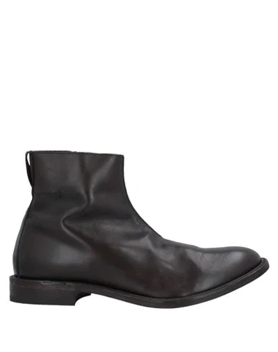 Shop Moma Man Ankle Boots Dark Brown Size 13 Calfskin