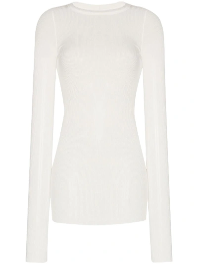 Shop Rick Owens Performa Long-sleeve T-shirt In White