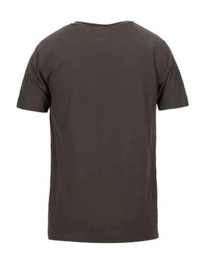 Shop Drumohr T-shirts In Dark Brown