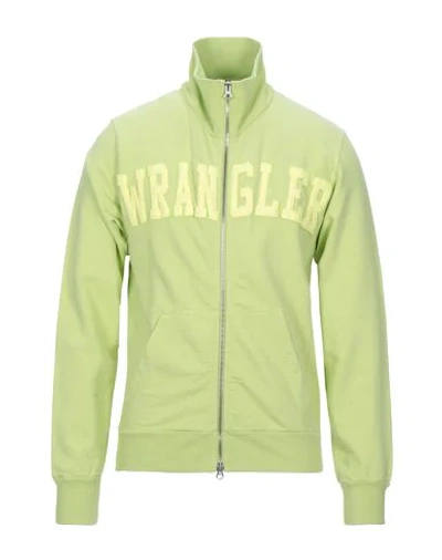 Shop Wrangler Sweatshirt In Acid Green