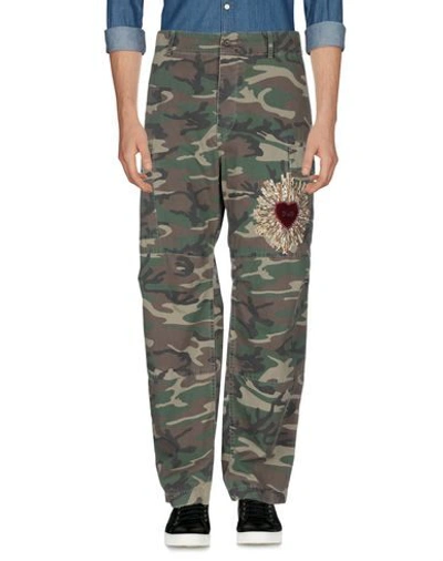 Shop Dolce & Gabbana Pants In Military Green
