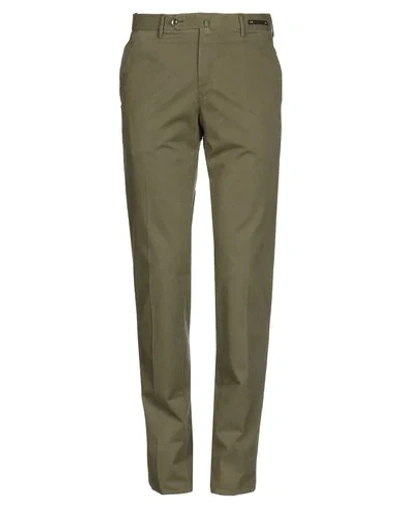 Shop Pt01 Pt Torino Man Pants Military Green Size 36 Lyocell, Cotton, Elastane