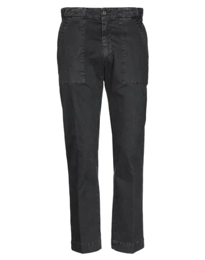 Shop Boglioli Man Pants Lead Size 32 Cotton, Elastane In Grey