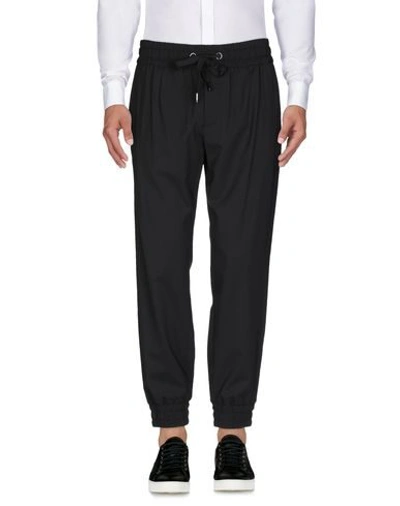 Dolce & Gabbana Dg Essential Technical Jersey Track Trousers In Black