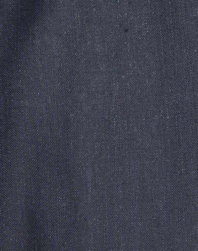 Shop Dolce & Gabbana Man Pants Midnight Blue Size 42 Linen, Silk