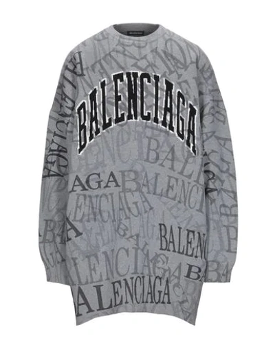 Shop Balenciaga Sweater In Grey