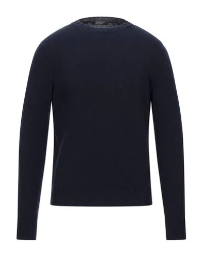 Shop Aragona Sweaters In Dark Blue