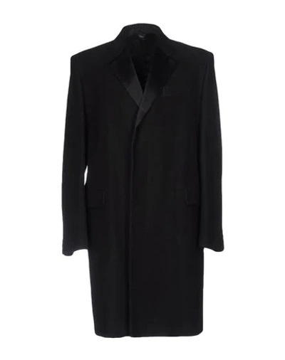 Shop Helmut Lang Coats In Black