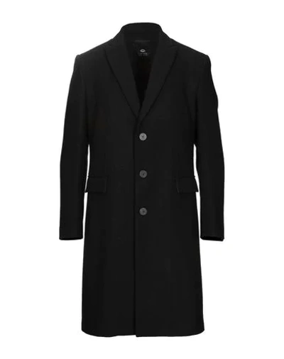 Shop Tom Rebl Coat In Black