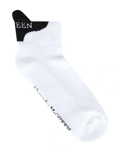 Shop Alexander Mcqueen Man Socks & Hosiery White Size M Cotton, Polyamide, Elastane