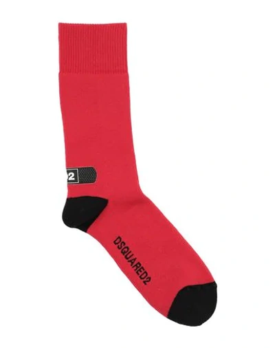 Shop Dsquared2 Short Socks In Red