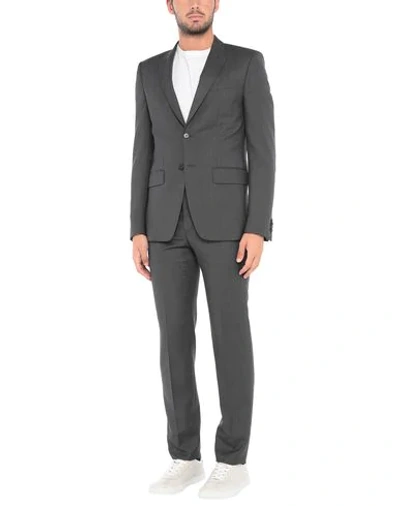 Shop Givenchy Suits In Steel Grey