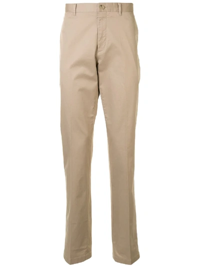 Shop Kent & Curwen Mid-rise Tailored Trousers In Brown