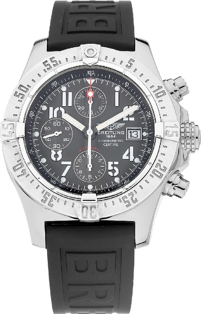 Pre-owned Breitling Avenger Skyland A13380 In Stainless Steel