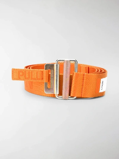 Shop Heron Preston Tape Belt In Orange